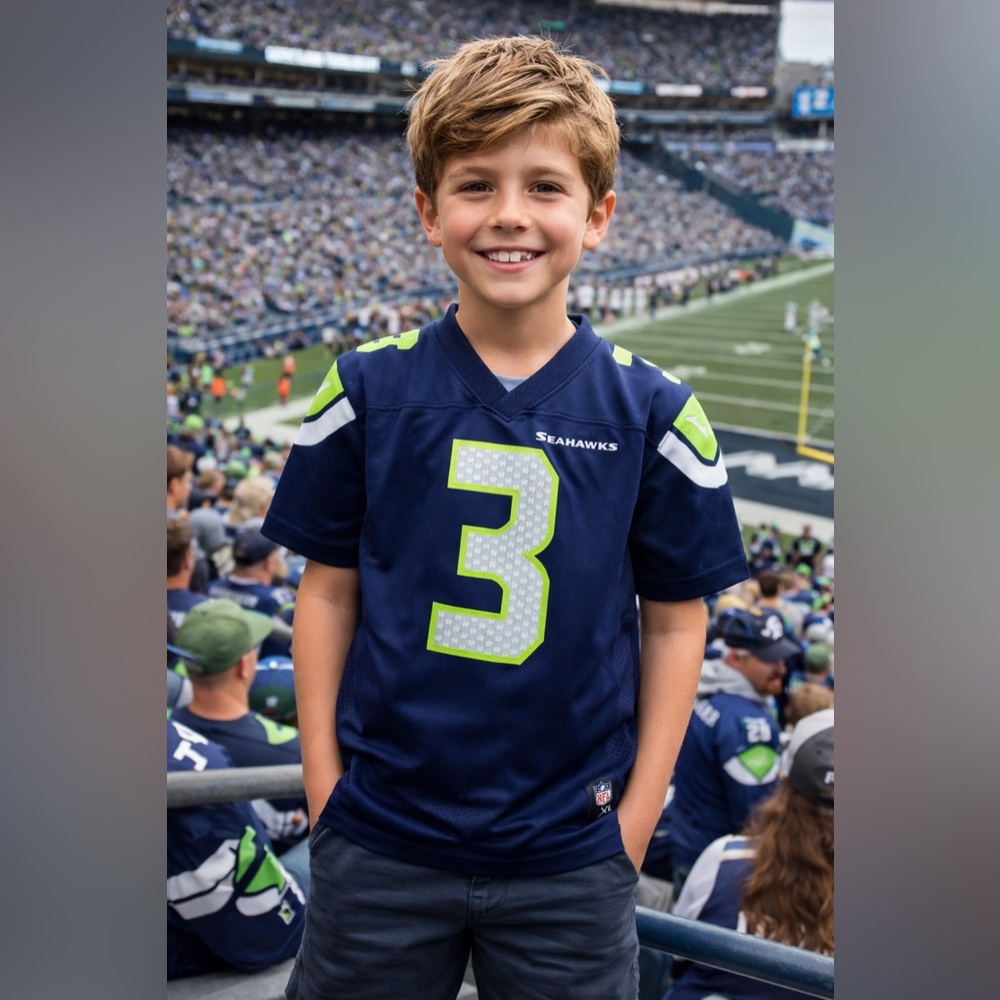 NFL Youth NFL Players Seattle Seahawks Russel Wilson Football Jersey